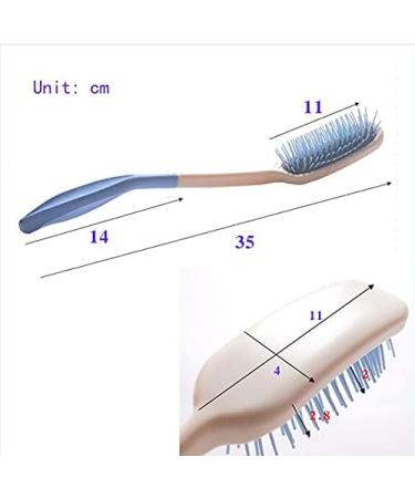 Long Reach Handled Comb Hair Brush for Elderly Limited Dexterity Or Arthritis Arm Weakness Seniors Combing Hair Tool B - Buy Online on GoSupps.com