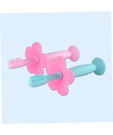 Healvian 3-Pack Silicone Baby Toothbrushes - Soft Bristles Child-Friendly Design Perfect for Baby Training Pink Protector Wall - Buy Online on GoSupps.com