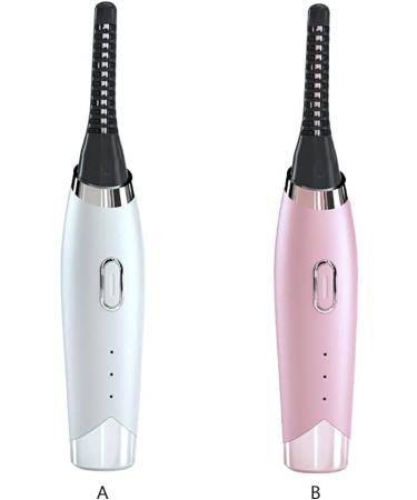 dijiusidy Electric Eyelash Curler Portable Hand Type Heated Rechargeable Silicone Cover Curling Brush Office Makeup Tools White - Buy Online on GoSupps.com