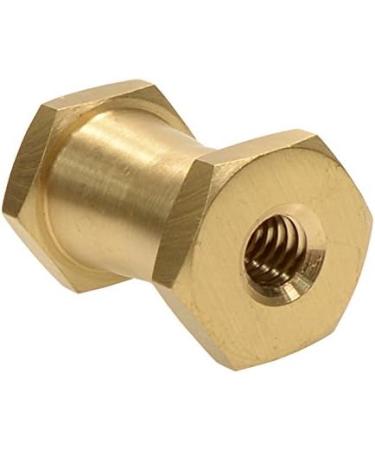 Brass Spigot Short Double Female Stud for Super Clamps | 1/4-20 & 3/8 Threads - Buy Online on GoSupps.com