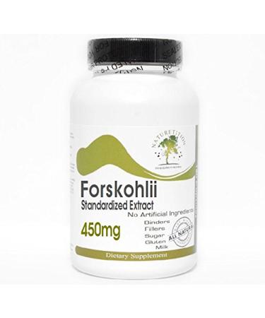 Forskohlii Standardized Extract 450mg 180 Capsules - No Additives Naturetition Supplements