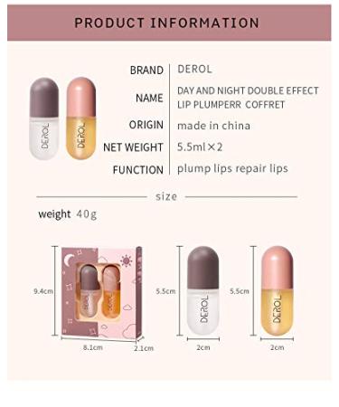 NVYUE Lip Plumper Derol - Natural Lip Enhancer Serum for Fuller Lips (2PCS) - Buy Online on GoSupps.com