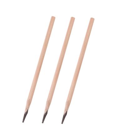 VALICLUD Lot de 3 Crayons Sourcils en Bois 3 Pcs Pointe Fine Imperm able Maquillage Naturel pour Femmes Usage Quotidien et Voyage Couleur Caf