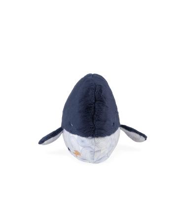 KALOO Petit Calme Blue Whale - Soothing Plush Toy for Babies (32 cm) | Heat Cushion with Hot/Cold Effect | Soft & Removable Cover | Ideal from Birth - Buy Online on GoSupps.com