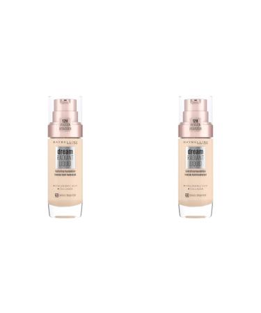 Maybelline New York Make Up Dream Radiant Liquid Make-up Liquid Foundation No. 20 Cameo 30 ml (pack with 2) No. 20 Cameo 30 ml (2 Series)