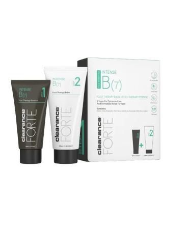 Clearance Forte Intense B7 Foot Therapy Set | Intensive Foot Care Duo | Nourishes Heals and Revitalizes Dry Irritated Skin | With Bisabolol Urea Biotin and Essential Oils | 100ml & 60ml