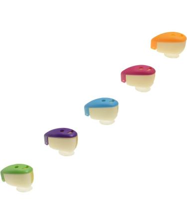 QICAITU 5pcs Toothbrush Head Covers - Portable Suction Cup Holder for Family, Kids, and Travel - 6 Colors - Buy Online on GoSupps.com