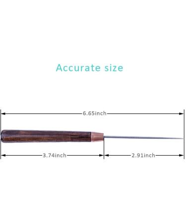ZLKSKER Leather Scratch Awl 2-Pack - Wooden Handle Sewing Tailors Awl for Punch Stitching - DIY Handmade Leather Craft Repair Tools - Buy Online on GoSupps.com