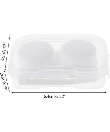 Agoneir Monochrome Contact Lens Container - Travel-Friendly Mini Plastic Case Soak & Sort | Durable Lentil Box 64*20*40mm - Buy Online on GoSupps.com