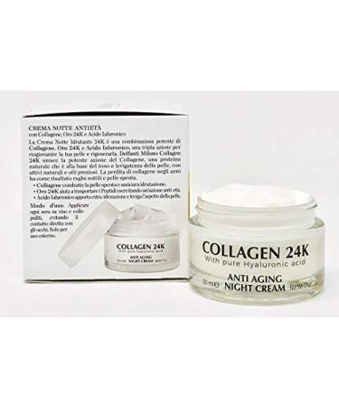 Delfanti-Milano 24K Collagen Anti-Aging Night Cream | Face & Neck Moisturizer with Hyaluronic Acid | Made in Italy - Shop Internationally - Buy Online on GoSupps.com