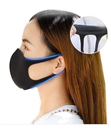 BOOLAVARD 10pcs Fashion Black Stretch Lightweight Fabric Covering Face and Mouth Reusable Washable Fashionable for Unisex - Buy Online on GoSupps.com