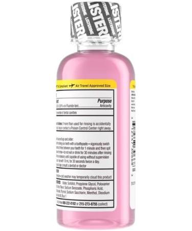 Listerine Total Care Zero Alcohol Mouthrinse Fresh Mint 3.2 Oz Travel Size - Pack of 12 - Buy Online on GoSupps.com