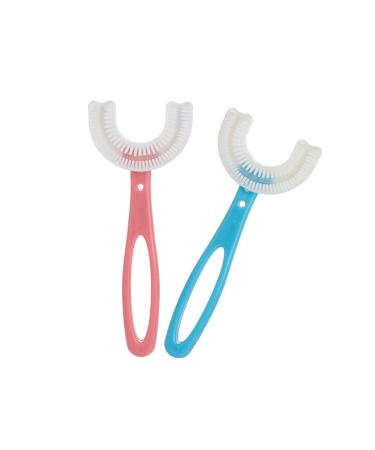 Manual Toothbrushes for Kids 6-12 Years, 360 Degree Cleaning U-Shaped Kids Toothbrushes. (Hkids-6-12)