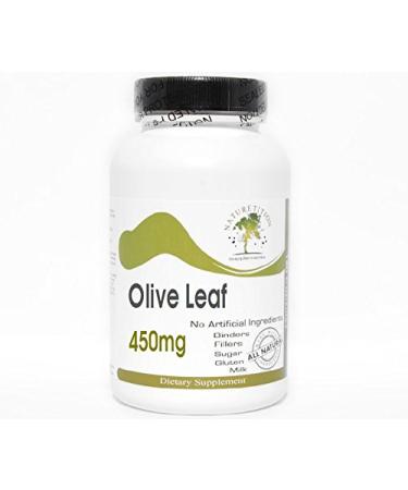Olive Leaf 450mg 200 Capsules - No Additives Naturetition Supplements