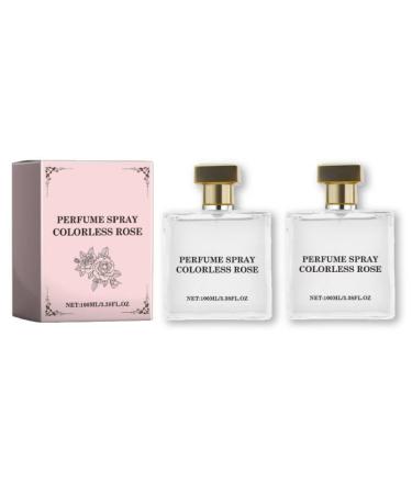 Rose Perfume Spray Elegant and Delicate Fragrance Rich and Lasting Fragrance Soothing Scent Rose Perfume Rose Air Freshener Spray for Men and Women 2PCS
