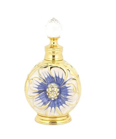 DFJOENVLDKHFE Perfume Bottle Empty Frosted Glass Essential Oil Bottle Refillable Empty Jewelry Decoration Crystal Bottle (Size : Blue rose 12ml) 12 ml