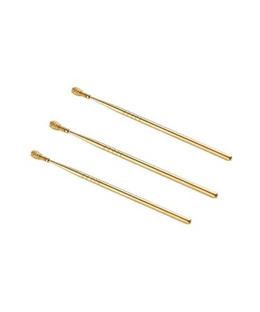 Gold Steel Ear Wax Pickers Earpick Wax Remover Curette Cleaner Spoon Care Tool Clean Pick Ear O4T0 Ear Cleaner Ear