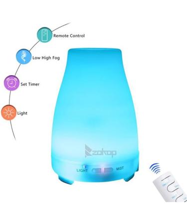Essential Oil Diffuser & Cool Mist Humidifier - 200ml with Adjustable Modes & 7 Color Lights for Home Office & Baby - Buy Online on GoSupps.com