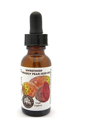 Best Nature's Cosmetics Prickly Pear Seed Oil Organic - Virgin (Cold Pressed  Unrefined) secret of super hydrated skin  brightening  wrinkle-reducing  glowing skin 0.5 oz (15ml) 0.5 Ounce