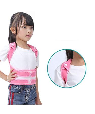 Back Posture Corrector for Kids - Adjustable Spinal Brace & Support for Improved Posture - Pink | Child Slouching Correction - Buy Online on GoSupps.com