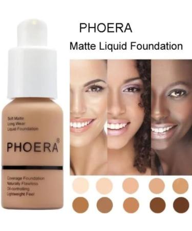 Matte Full Coverage Foundation 30ml - Oil Control Flawless Face Makeup for Women with Mature Skin - Long Lasting Concealer - Smooth Finish (102 NUDE) - Buy Online on GoSupps.com
