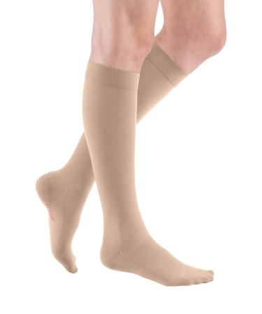 Medi - Medive Forte compression stockings |Short |Medical compression stockings CCL 3 for women and men |Compression stockings class 3 |Size V - Small foot |beige