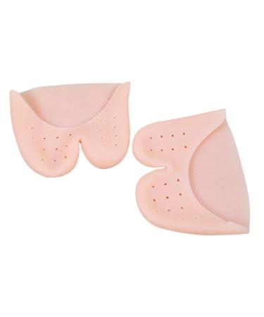 Mobestech 2 Pairs Plate Suction Cup Gel Toe Cap Toe Protector Hole Shoe Covers Toe Cover Protector Protectors Pointe Cushion Toes Water Lily Bowl Big Toe Protection Underwear Soft