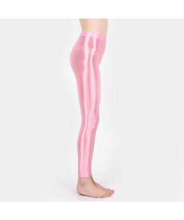 YONGHS Women's High Waist Metallic Pink Leggings - Medium - Buy Online on GoSupps.com