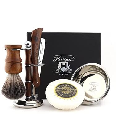 Haryali London wooden shaving set for a loved one with personal engraving