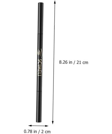 Balacoo 3pcs 2 1 Eyebrow Makeup Tools Eyebrow Pencil Black Makeup Eyebrow Brush Double-headed Eyebrow Pencil 1 count (Pack of 1) Dark Brownx3pcs - Buy Online on GoSupps.com