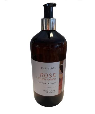 Castelbel Rose & Cotton Flower Scented Hand Wash 17 Fl Oz