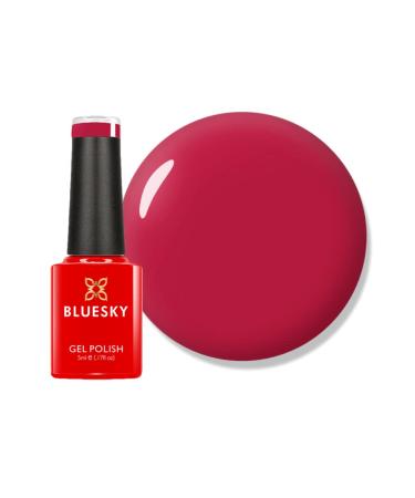 Bluesky Gel Nail Polish Pastel Red - A119 Red Long Lasting Chip Resistant 5ml (Requires Drying Under UV LED Lamp) Red 5 ml (Pack of 1)