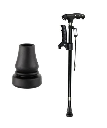 Clispeed 4-Piece Slip-Proof Crutches Pipe Tips - 1 Inch Safety Accessories for Rollators & Walking Sticks - Thickened Rubber Covers - Black (5x4cm) - Buy Online on GoSupps.com