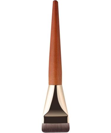 Foundation Blending Brush | Wooden Handle Concealer Brush Professional Contour Brush Face Makeup Tool for Foundation Cream & Powder Makeup - Buy Online on GoSupps.com