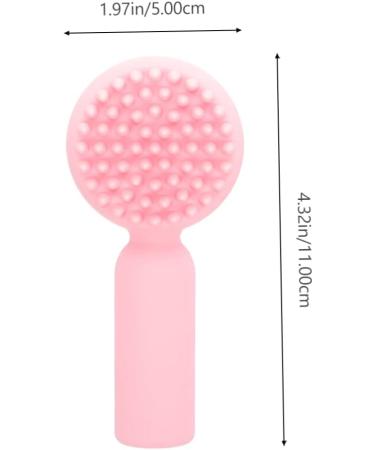 POPETPOP Silicone Face Brush Silicone Exploration Brush Pore Scrubber Facial Bridges Skin Care Tools Face Scrubber Brush Silicone Facial Brush Miss Double Sided Silica Gel Skin Care Brush 11x5cm Pink - Buy Online on GoSupps.com