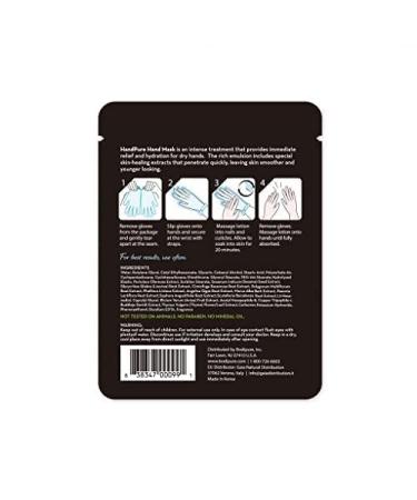 Bodipure HandPure Hand Mask - Intensive Repair Treatment for Dry Cracked Hands - Moisturizing Gloves for Women and Men - 12 Pack - Buy Online on GoSupps.com