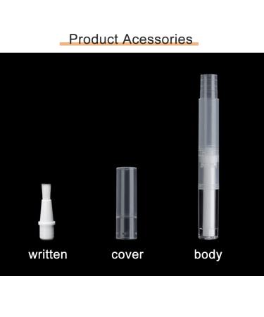 BWXXXR 12 Pack 3ml Transparent Twist Pens Empty | Cuticle Oil Bottles for Nail & Lip Gloss | Eyelash Growth Liquid | Refillable Brush Tip - Buy Online on GoSupps.com