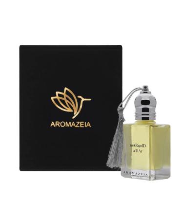 Marigold Attar 100% Natural Fragrance Alcohol Free Pure Hydro Distilled Organic Grade Base Paraben-free Sulphate-free Unisex From India's Perfume Capital-Kannauj