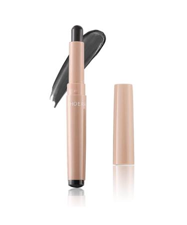 Go Ho Matte Black Eyeshadow Stick Eyeshadow Pencil Crayon Brightener Stick  Waterproof Cream Eyeshadow Pen Smooth Easy To Color 102 Carbon Matte 102 Carbon