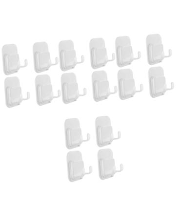 Doitool sticker barbow adhesive 16 pieces paste hook razor holder Self -adhesive shaver hooks wall hanger hooks razor rack socket holder shower shaver hook bathing hooks