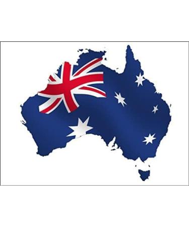 AUSTRALIAN FLAG PREMIUM A4 ICING CAKE TOPPER AUZZIE AUSTRALIA D1 - Buy Online on GoSupps.com