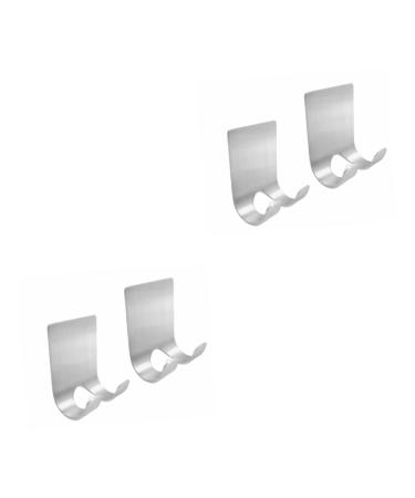 Cabilock 4 pieces plug holder hook razor organizer shower hooks for bathroom hooks self-adhesive razor holder hook for storing the razor pothook connect wall hooks