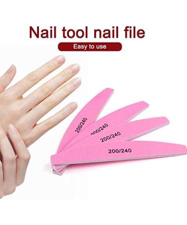 Nail File For Nail Polishing - Professional Fingernail Buffer Manicure -Silver - Buy Online on GoSupps.com