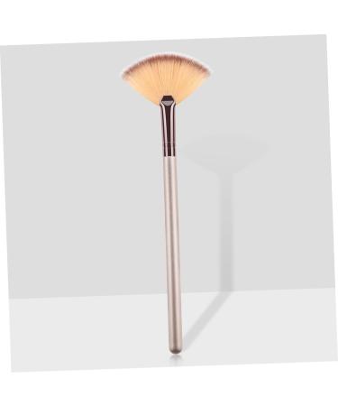 Blush make-up brush handle make-up brush make-up women's suits face fans make-up fan lady wooden fan sector Size 1 As Shown - Buy Online on GoSupps.com