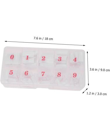 Ipetboom 2 Box Artificial Nails Short Fake Finger Nails Tip Press on Fake Nails Nail Accessories Nail Salon Accessories Nail Tech Accessories Acrylic Nails Full Cover French White - Buy Online on GoSupps.com