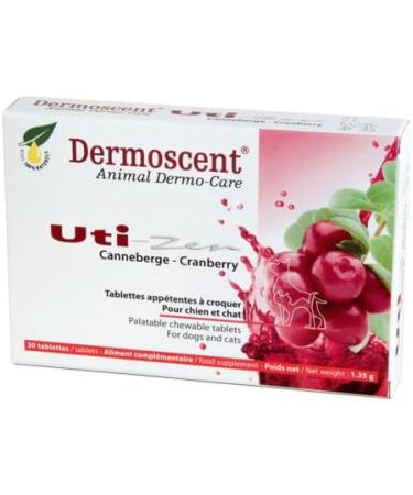 Buy Selectavet Dermoscent Uti-Zen Double Pack | 2 x 30 Chewing Tablets for Dogs & Cats | Urinary Tract Support with Cranberry Powder | International Shipping Available - Buy Online on GoSupps.com