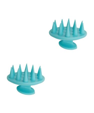 MAGICLULU 2 pcs hair brush head brush bath brush soft rubber shampoo comb shampoo brush