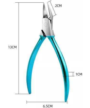 Portable Blue Beveled Tip Nail Clippers With Sharp Cutting Edge For Ingrown Nails/hard Nails/gray Nails Practical tool - Buy Online on GoSupps.com