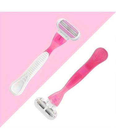 Razor 3-Leaf T-Shaped Lady Razor - Removable Hair Remover for Women | Reusable & Easy Trim | 1 Holder 3 Blades - Buy Online on GoSupps.com