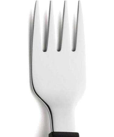 Amefa Select 3001 Right-Handed Fork - 18/10 Stainless Steel Black Cutlery for Seniors Rustproof & Dishwasher-Safe Eating Aid - Buy Online on GoSupps.com